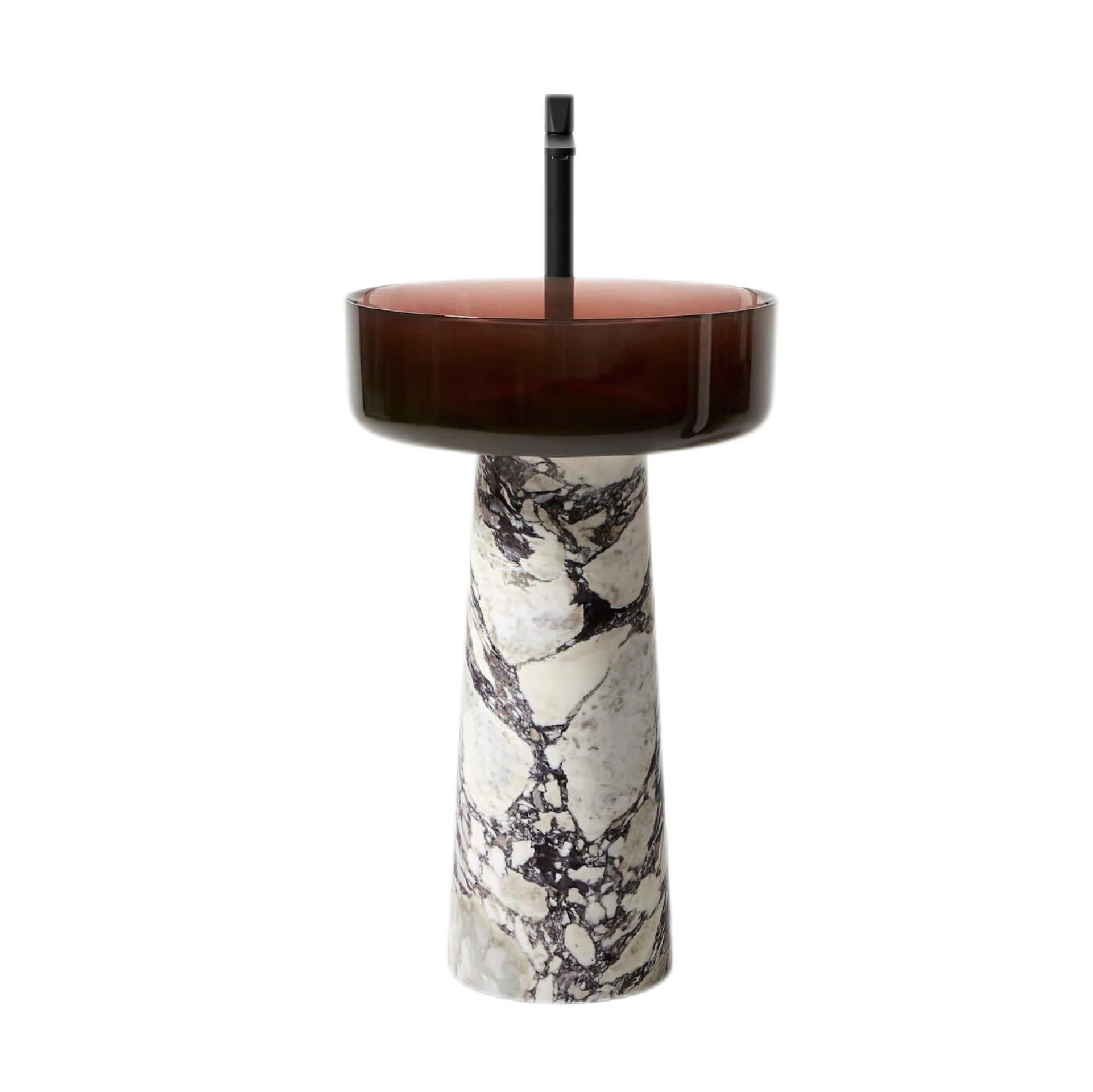 Natural Stone Marble Base Clear Plexiglass Wash Bin Hotel Bathroom Custom Furniture Marble Sink