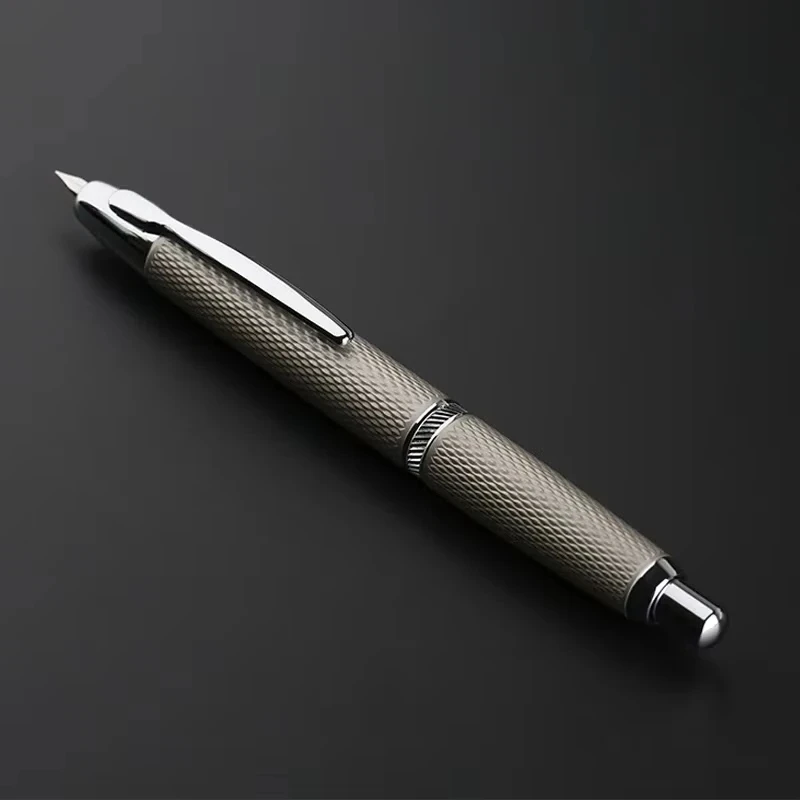 

Выдвижная перьевая ручка MAJOHN A1 EF, наконечник 0,4 мм, металлическая ручка с гравировкой рыбьей чешуи для школы/офиса, подарок премиум-класса