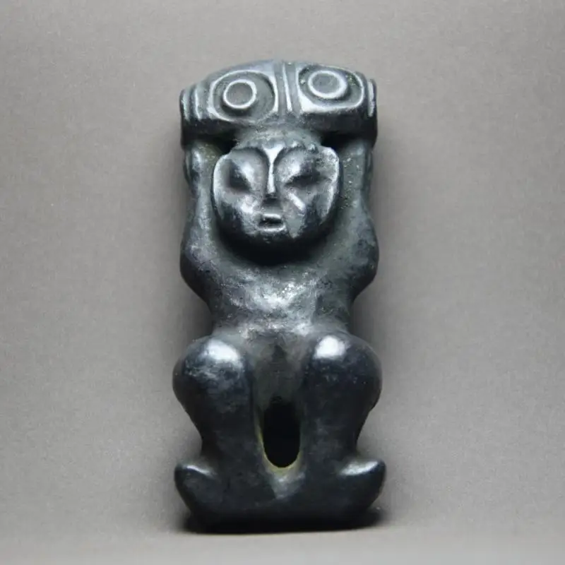 Tibet Hongshan Culture Meteorite Sun God Hongshan People Carving Collection Decoration