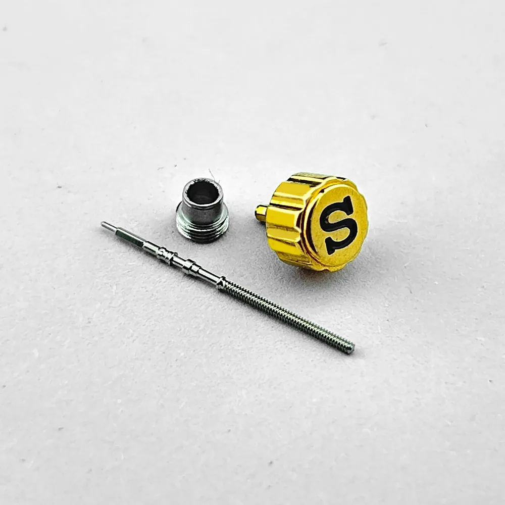 Einschraubbares GMT-Tauchergehäuse, silberne Krone, Ersatz-Uhrenkrone, keine „S“-Gravur und mit eingraviertem „S“, passend für NH34 NH35 NH36 Uhrwerke. – Detail 13