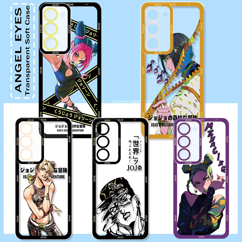 Etui na telefon Anime JoJo\'s Bizarre Adventure do OPPO Realme 5 6 7 8 9 10 12 i Narzo 50 Pro Plus Angel Eye Półprzezroczyste etui Miękkie