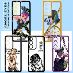 Etui na telefon Anime JoJo's Bizarre Adventure do OPPO Realme 5 6 7 8 9 10 12 i Narzo 50 Pro Plus Angel Eye Półprzezroczyste etui Miękkie