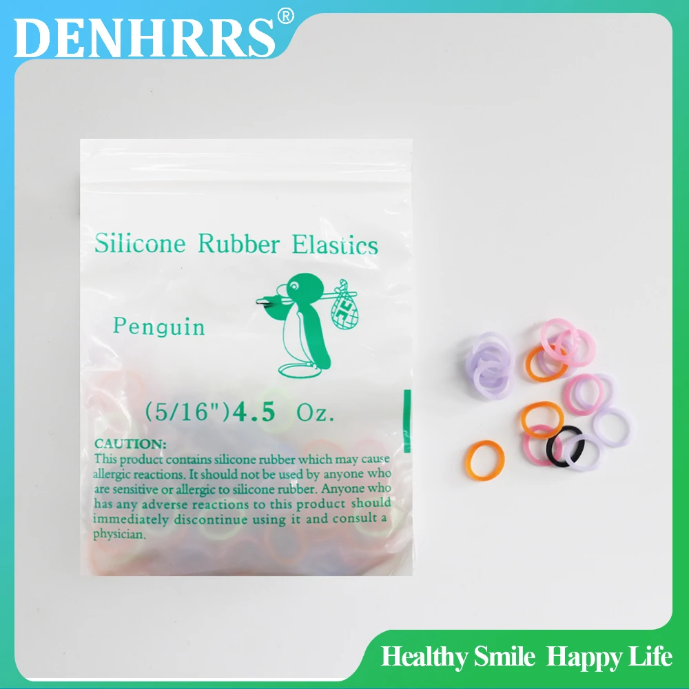 10Packs 100Pcs/Pack Dental Orthodontic Colorful Elastic Rubber Bands 4.5OZ for Teeth Braces