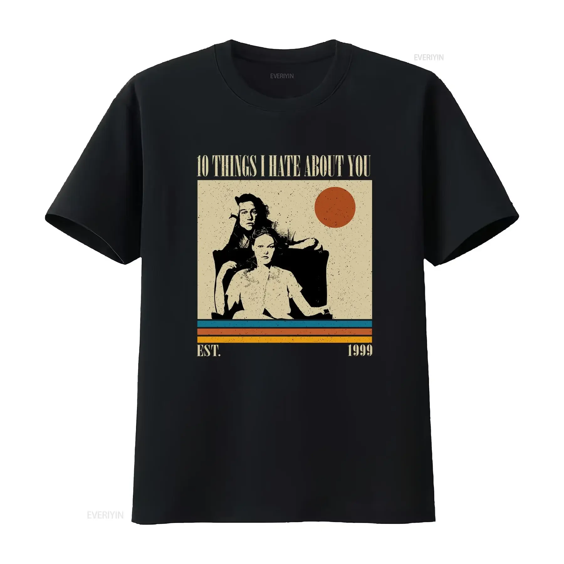 10 Dinge, die ich an dir hasse T-Shirt Film Vintage Midcentury Minimalistisch lange oder kurze Ärmel Vintage gewaschene Streetwear-Grafik