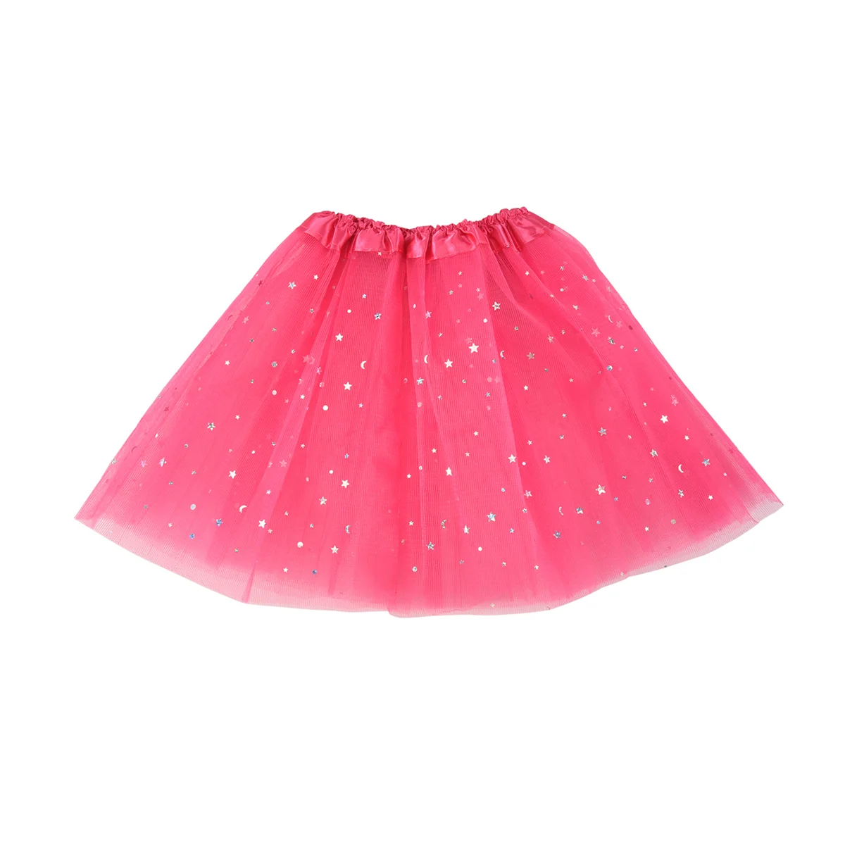 

Smart Baby Girl Clothes Stars Sequins Petticoat Ballet Dance Fluffy Tutu Skirt rose Red