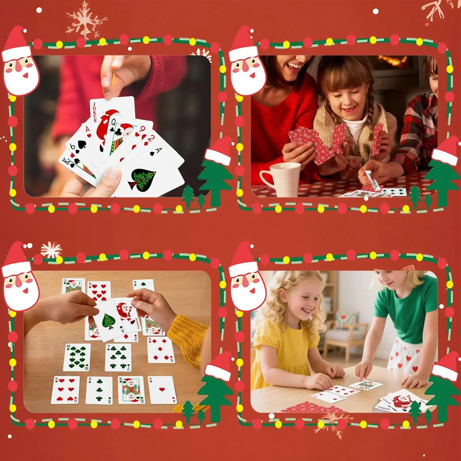

Deck Of Cards Fun Classic Christmas Party Board Game Family Card Games For Family Kids Adults Eve Holiday Entertainment Home