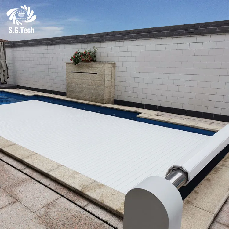 

Automatic UV Resistant PC Cover Simple & Safe Accessory for Swimmers for Children and Adults Pool Tool & Accessory