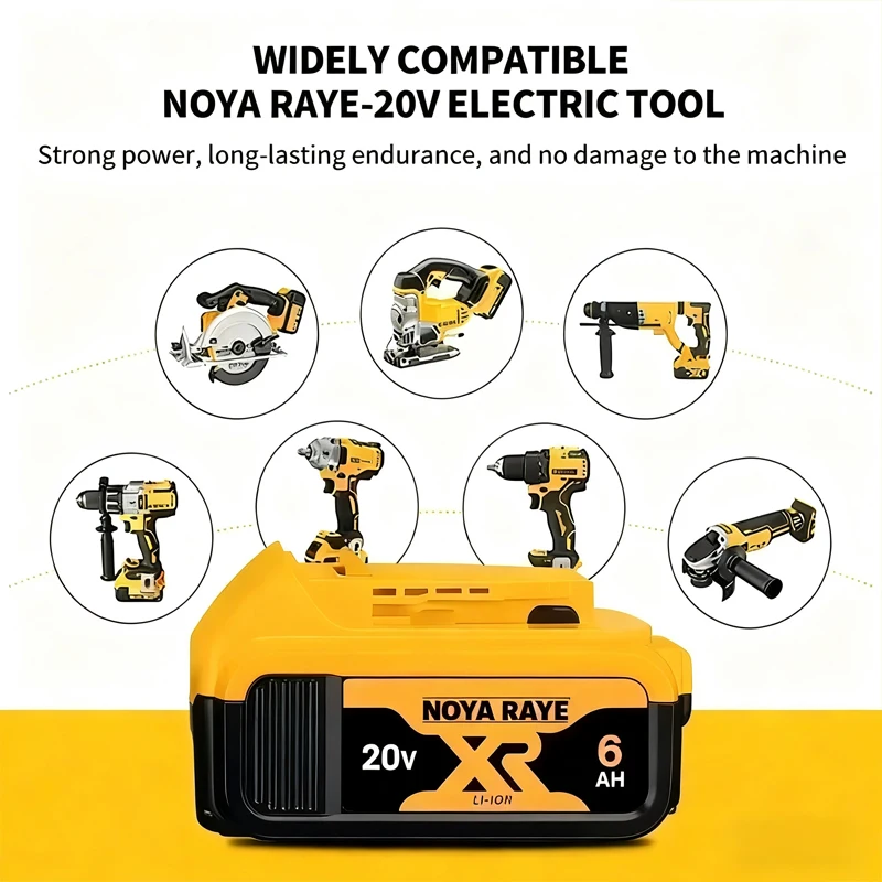 Originální baterie 9Ah/6Ah/2Ah 60/20V pro DeWalt DCB184 DCB200 DCF892 DCF845 DCF850 DCF911 DCD800 DCD805 - náhled 4