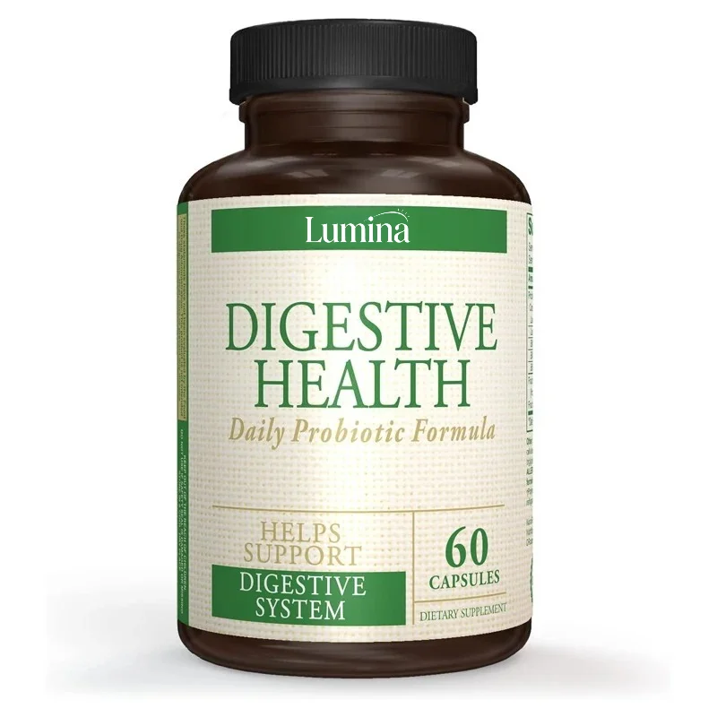 Healthy Daily Probiotic Supplements - Support Intestinal and Immune System Health. 60 Capsules