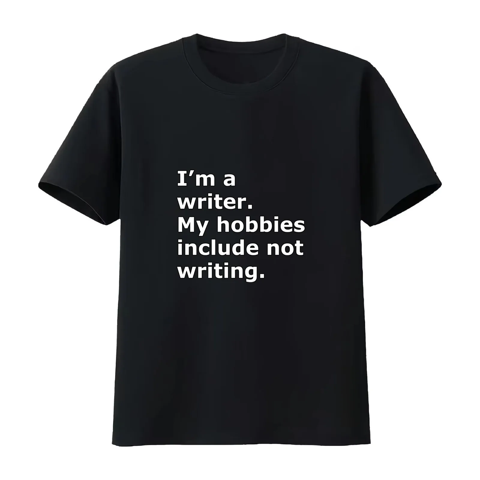 Relatable writing meme simple white text T-Shirt Summer Casual Cotton Tee Oversized Streetwear Tops Vintage Graphic Print