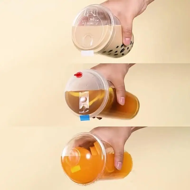 Bubble Tea Cup Sealing Stickers: Individual Seals 360/460 Sheets Prevent Spills Tight Seal - view 6