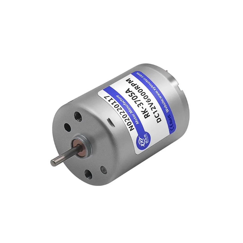 

RF-370 DC Deceleration Motor High Power High Speed DC Motor 6V 12V 24V 6000RPM 8500RPM Speed Adjustable DC Motor Long Life Time