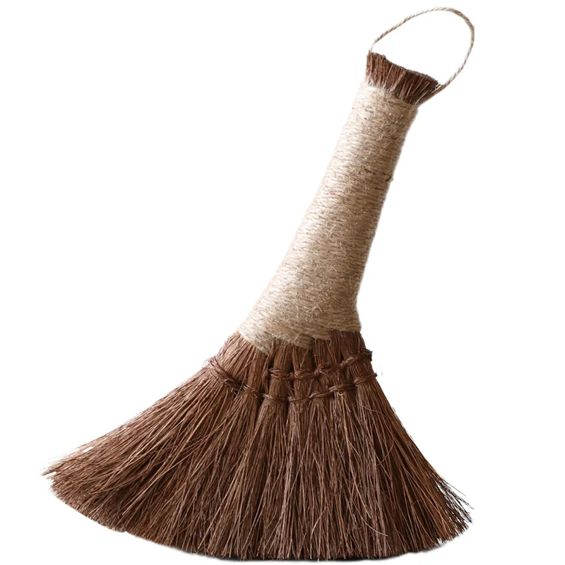 

Hand-woven brown silk small broom desktop broom