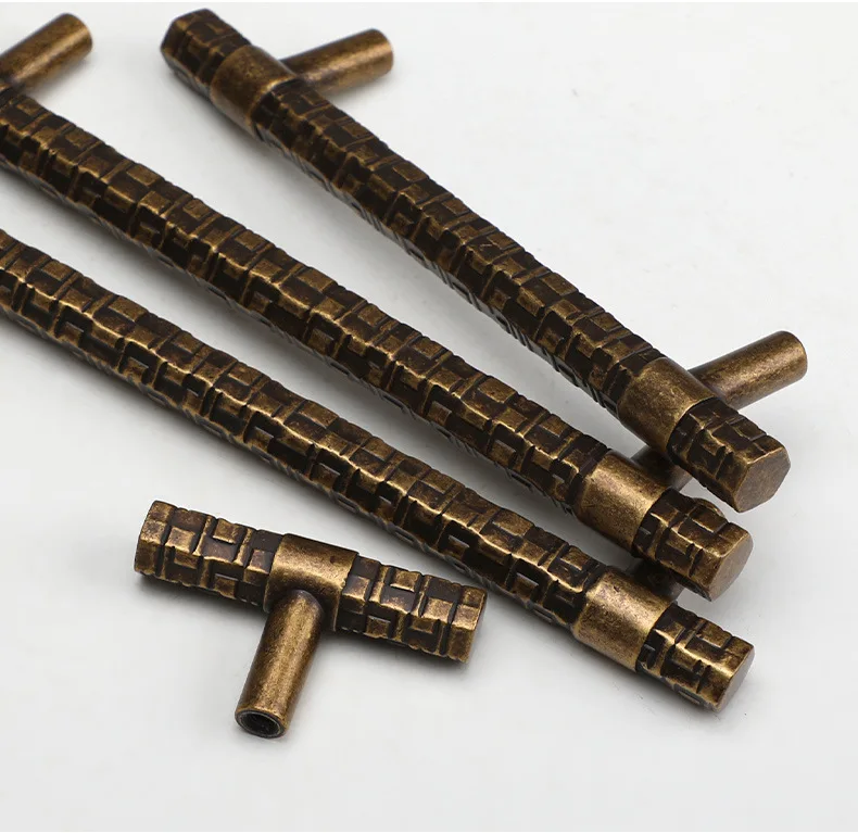 YUTOKO Antiker Bronze-Schrankgriff im chinesischen Stil, Einloch-Schubladengriff, kleiner Griff für Schränke und Aufbewahrungsschränke – Detail 28