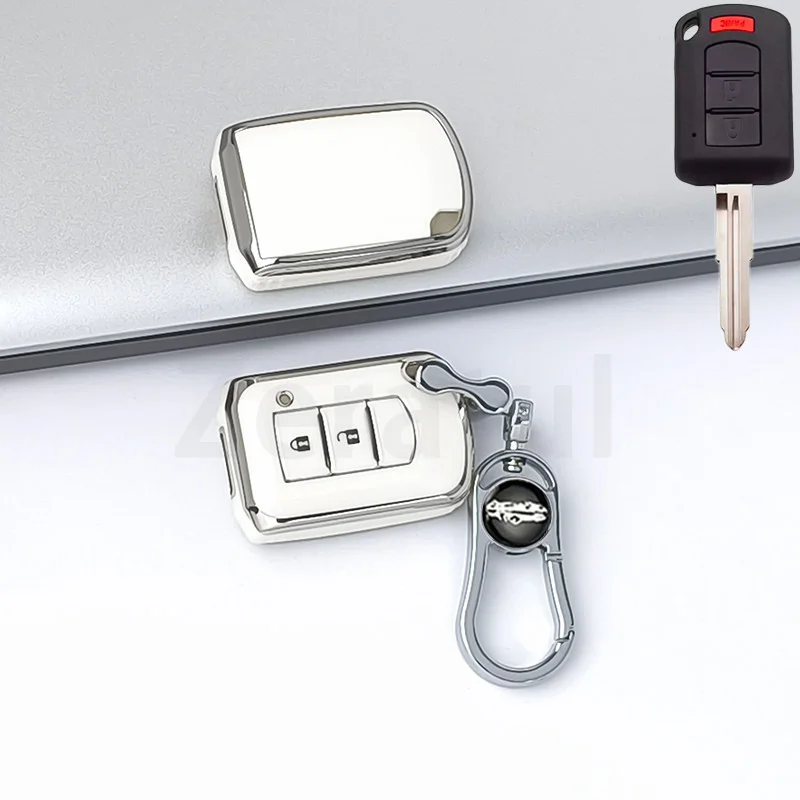 For Mitsubishi Outlander Lancer EX Galant Pajero ASX Space Star ASH Remote Car Key Cover Holder Shell Keyless Case 2 3 Buttons