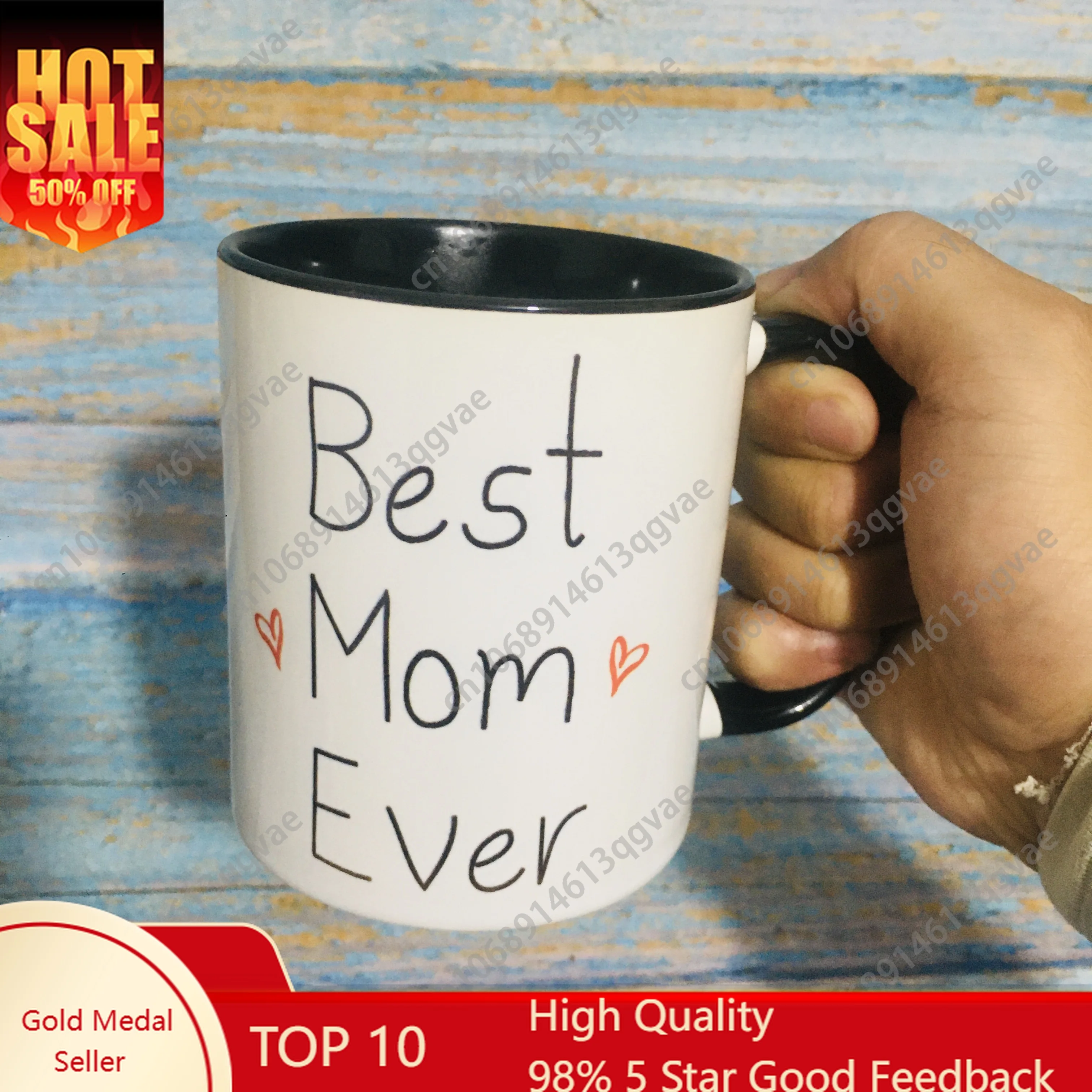 

Best Mom Ever Mug 11oz Ceramic Coffee Cup Mother Mommy Birthday Gift Mugs