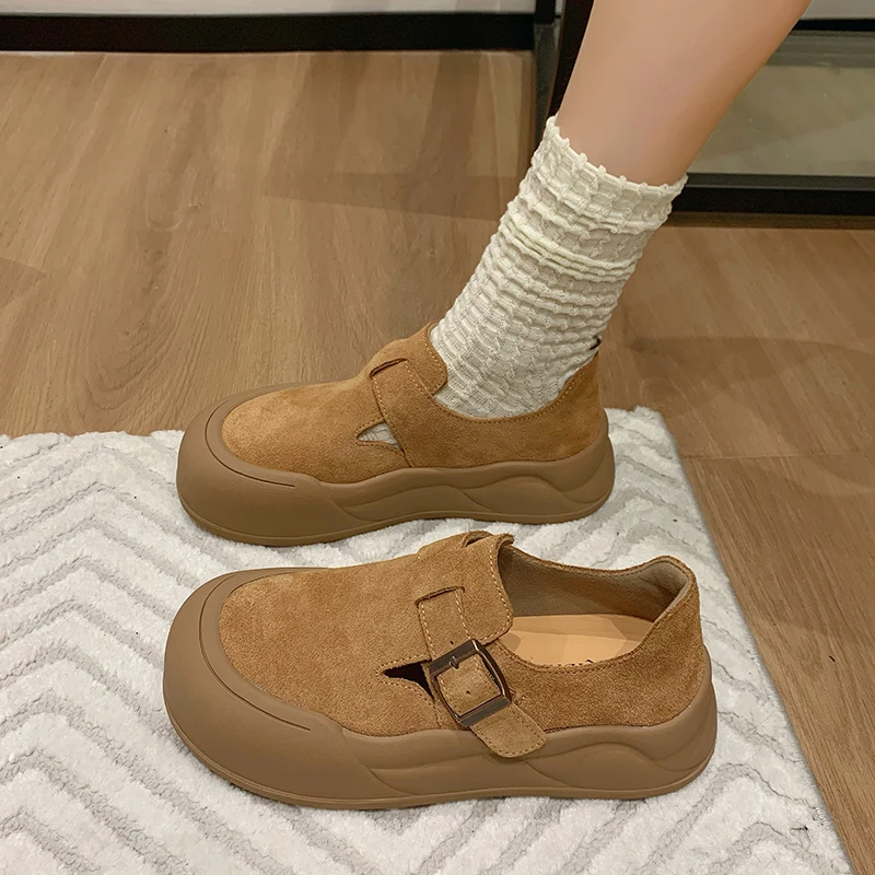 

Женская обувь на плоской подошве, сабо на платформе, повседневные женские кроссовки, универсальные осенние слипоны, новые криперы, осенние слипоны, лето