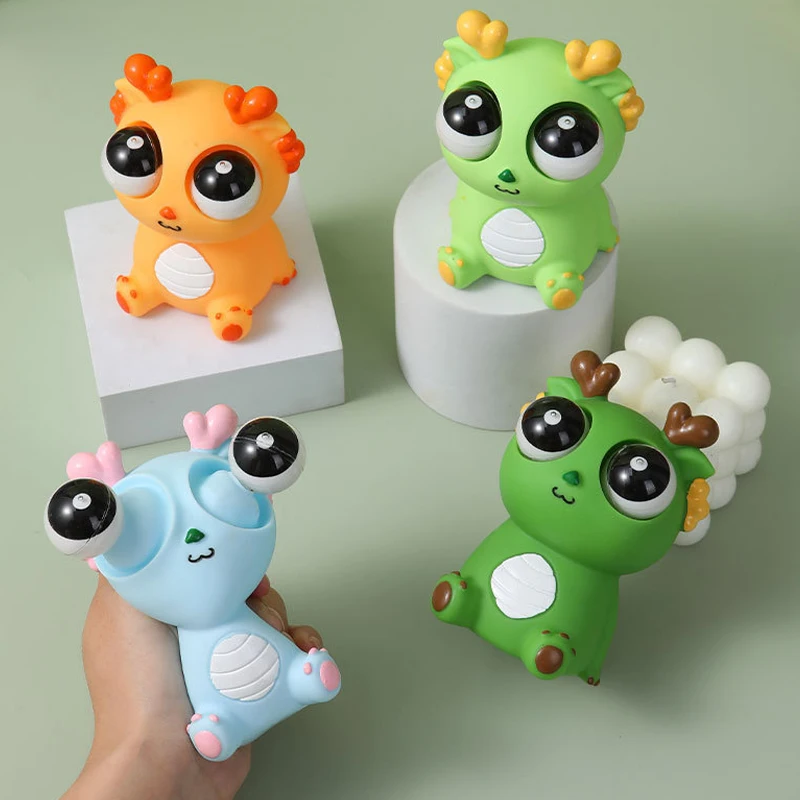 Juguetes creativos para aliviar el estrés Dragon Fear, juguetes sensoriales de animales para apretar, laberinto feliz, lanzamiento divertido