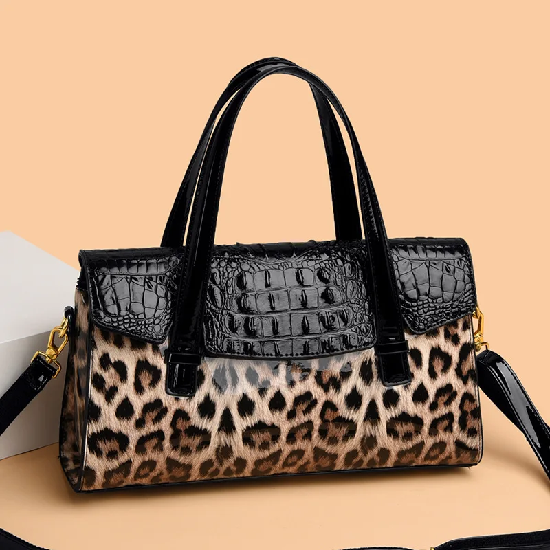 2023 Multiple Styles Leopard Pattern Leather Women\'s Handbags Luxury Fashion Lady Tote Bag Designer Shoulder Messenger Bags Sac