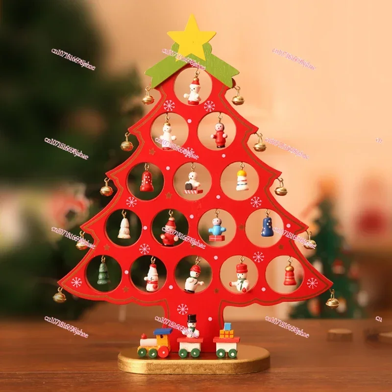 Mini Christmas Tree DIY Material Pack Small Tabletop Ornaments 2024 New Christmas Children's Gifts