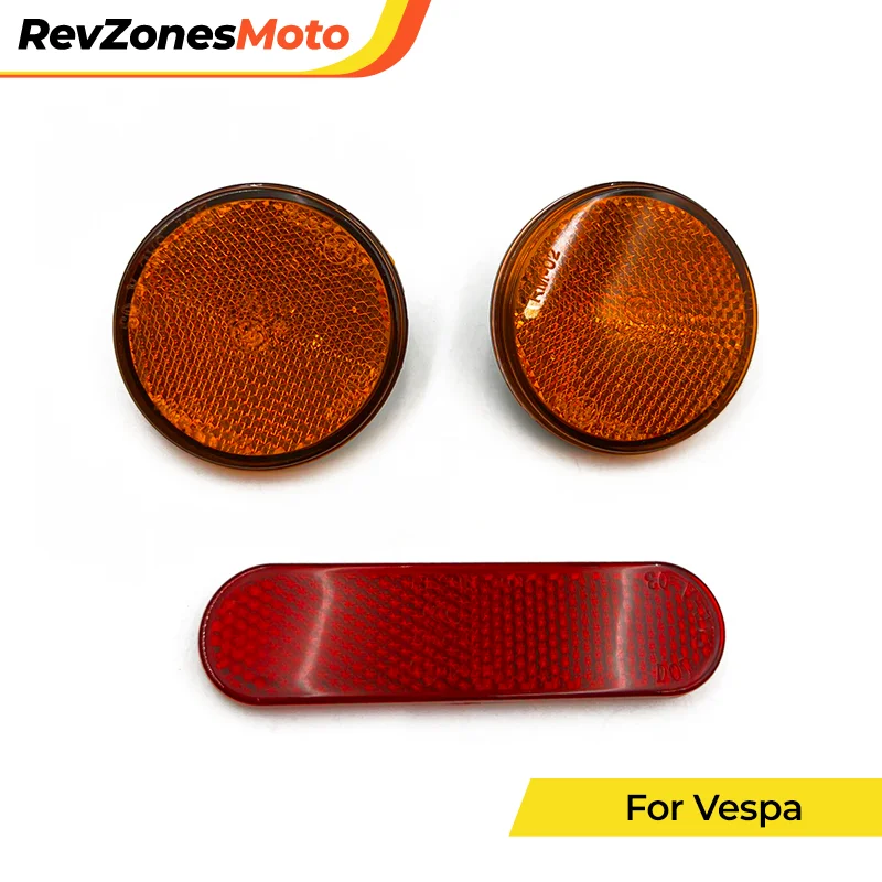 For Vespa Sprint150 Primavera150 Motorcycle Safety Reflector Kit Side Rear Reflective Plate Spoke Cover Night Riding Accessories