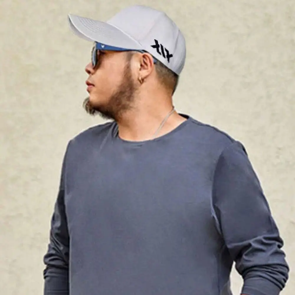 

Cotton Hip Hop Sunscreen Hats Adjustable Letters Casual Snapback Caps Anti-UV Comfortable Large Size Baseball Caps Summer