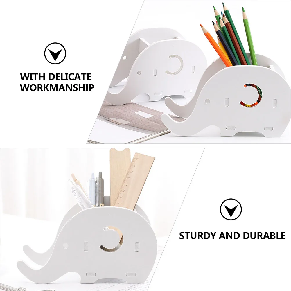 

3 Pcs Cell Phone Stand Mobile Holder Pen Fashion Container Storage Box Creative Table Adornment White Pencil Organizer