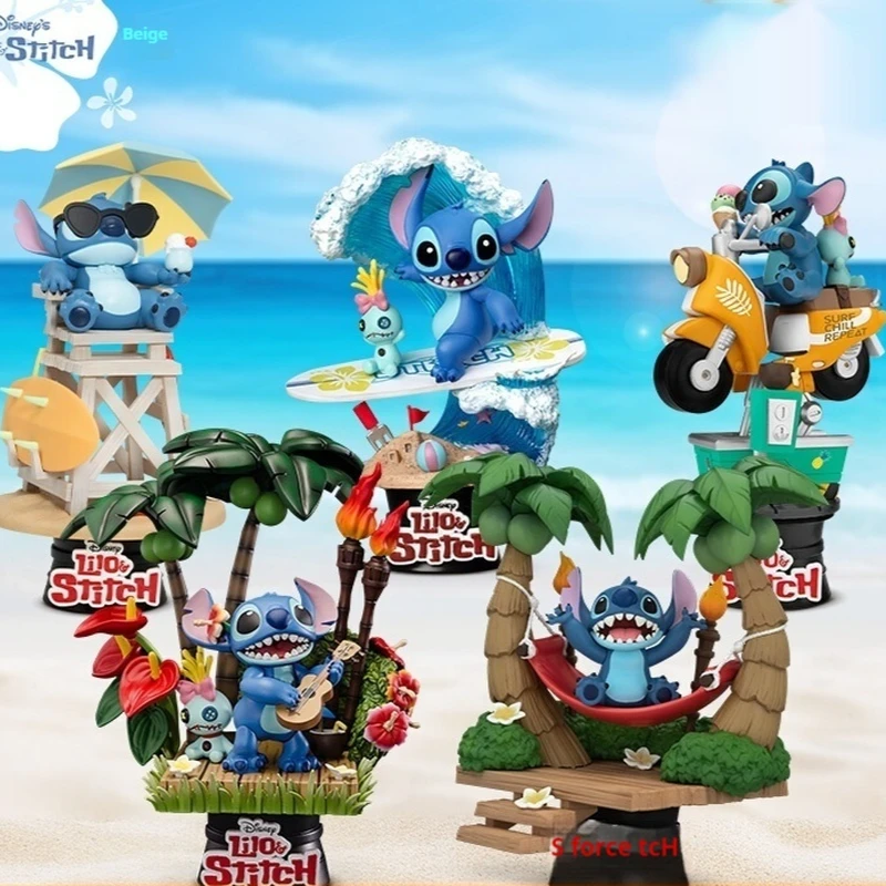 

Disney'S Summer Vacation Surfing Action Figure Collectible Toy Ideal Gift For Kids And Fans Beast Kingdom'S Stich Surfing Figure