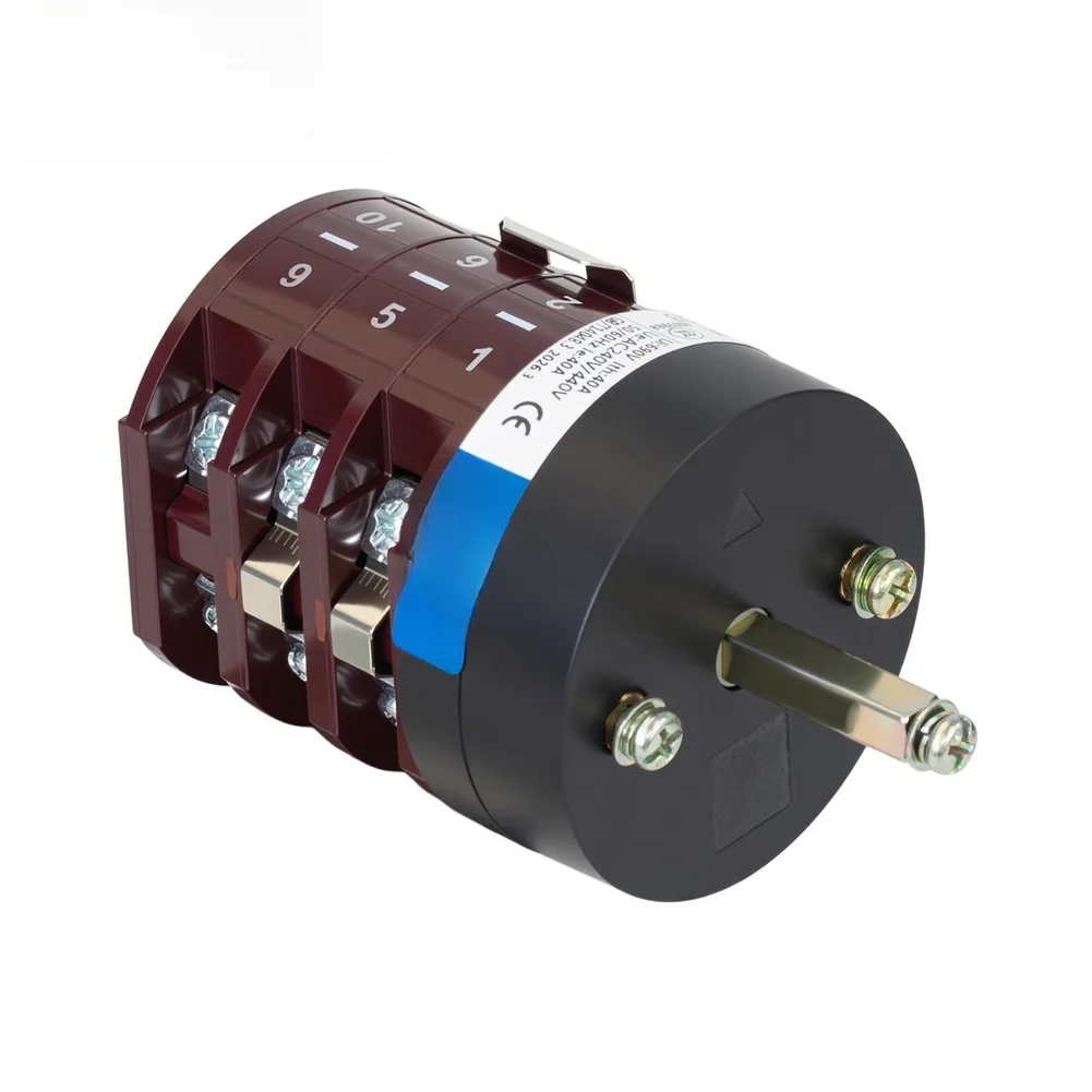 1pc KDHC-40 Three Gear 3 Sections Welding Machine Switch 690V Insulation Voltage 40A Changeover Switch Transfer Switch