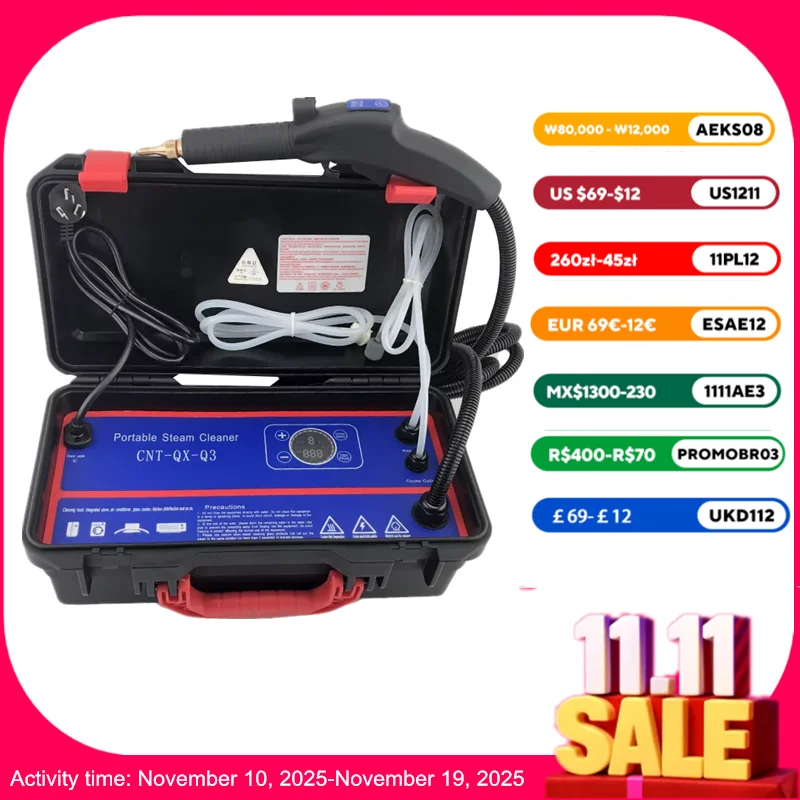 

110V/220V 3500W/1700W High Temperature And High Pressure Steam Cleaner Air Conditioning Kitchen Lampblack Machine Commercial