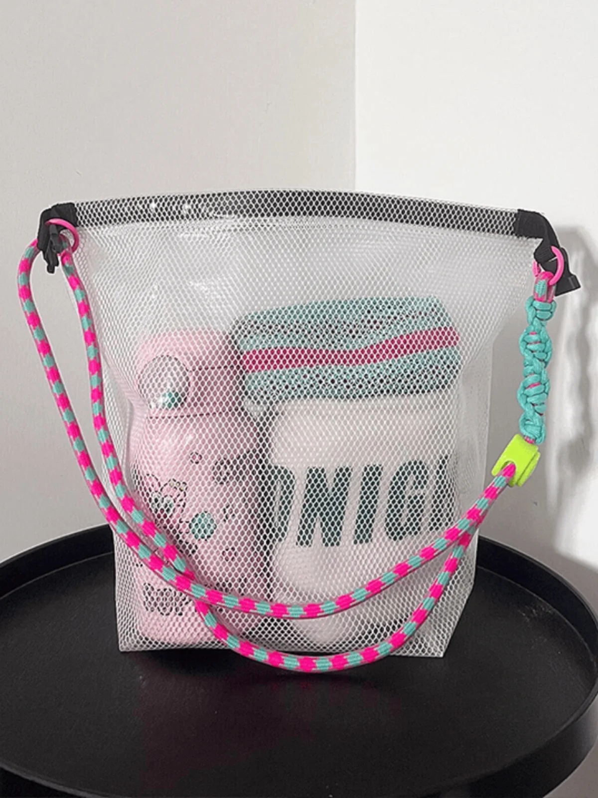 حقيبة خفيفة الوزن مقاومة للماء من البولي فينيل كلوريد للسباحة والرياضات الخارجية، حقيبة كتف للجنسين لتخزين ملابس السباحة للطلاب