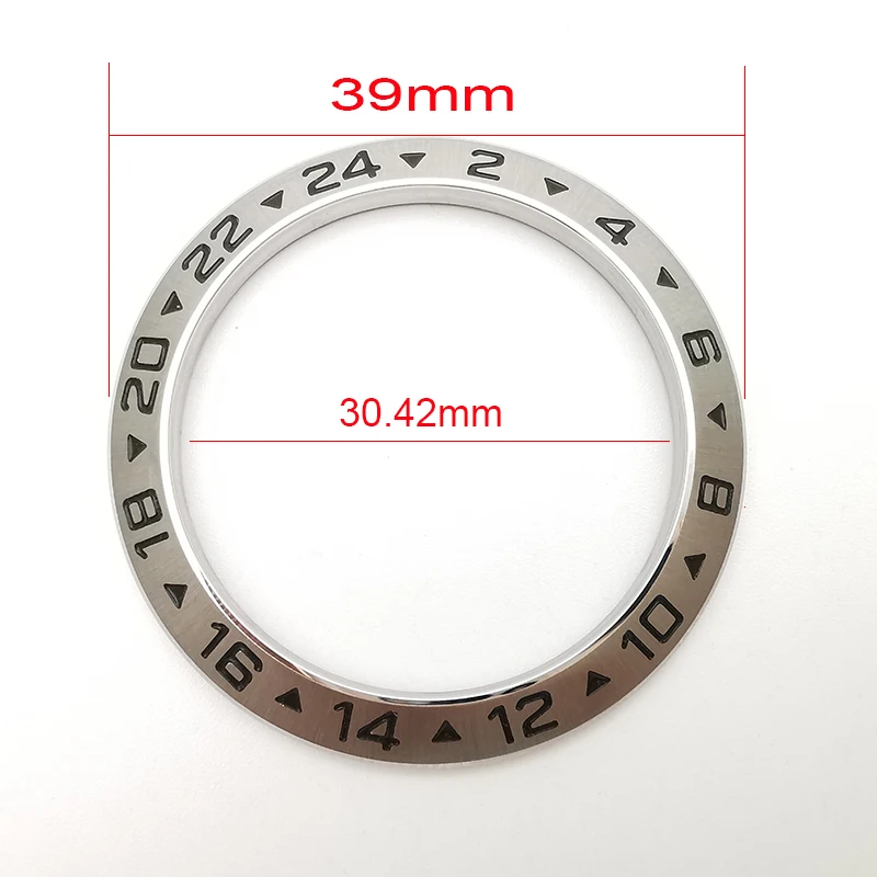 Good Quality Stainless Steel Watch Bezel For Vintage Explorer Two 16570, Aftermarket Replace Watch Parts