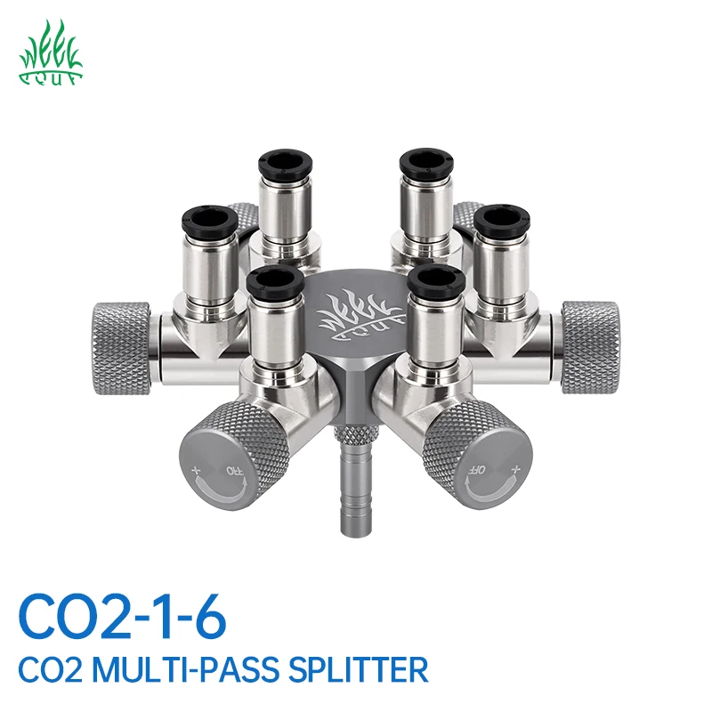 

Оптовое оборудование для CO2: 6-канальный распределительный клапан (1 вход, 6 выходов) для регулятора подачи CO2 в аквариумы и растительные ландшафтные резервуары