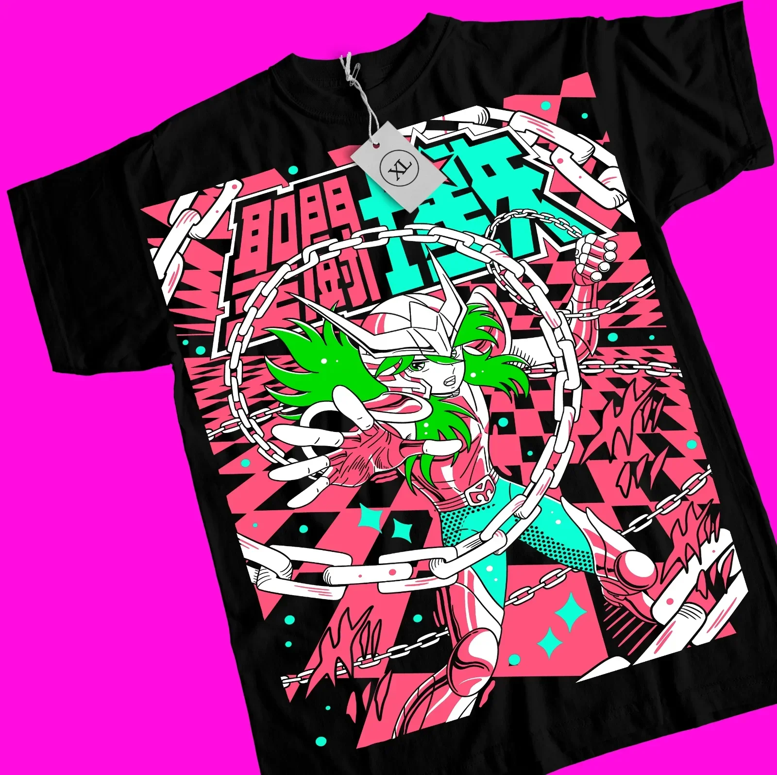 Andromeda Shun T-Shirt Anime All Sizes Saint Seiya, Ikki, Sienna, Nero,Cosmo