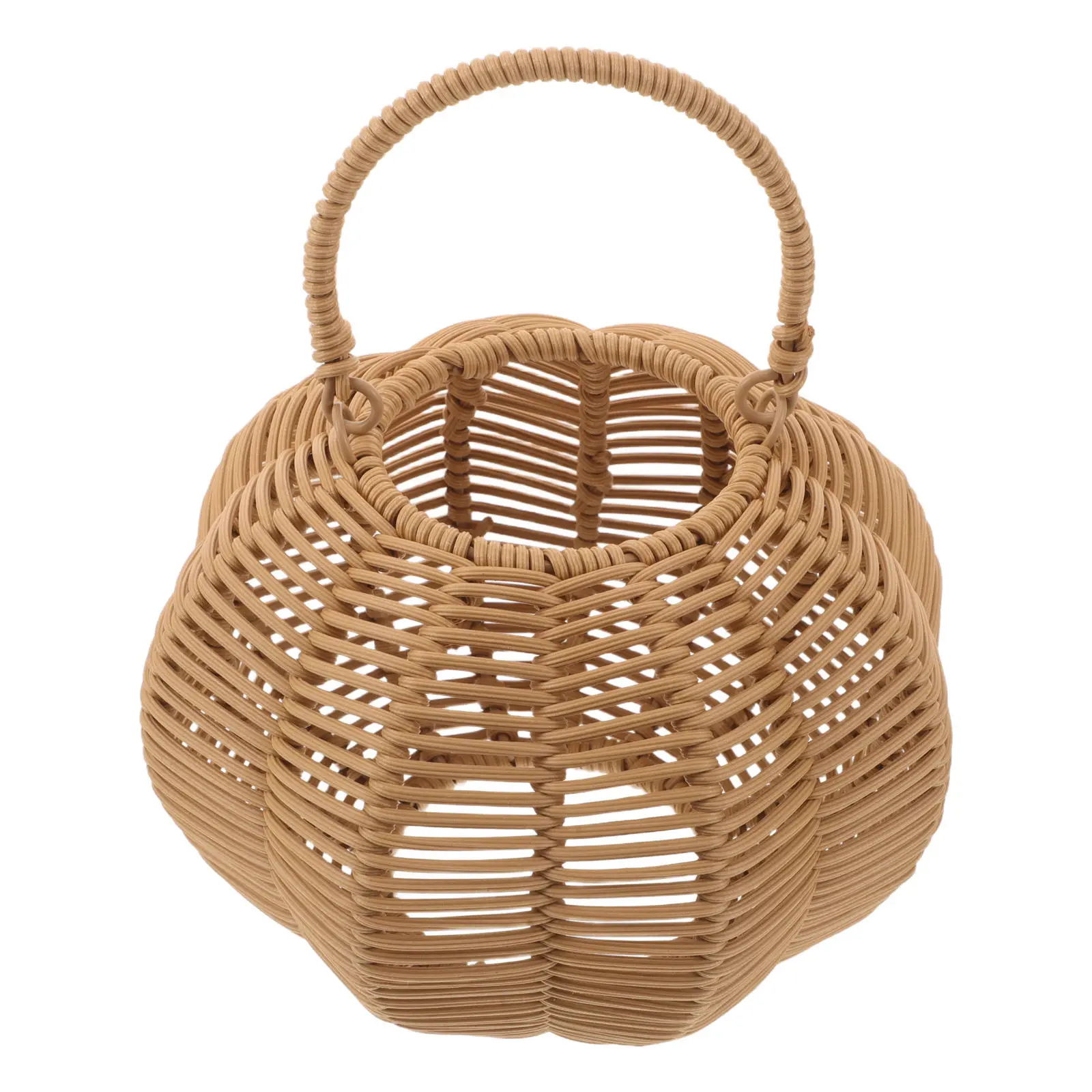 Ceiling Light Cover Lampshade Replacement Halloween Christmas Handwoven Rattan Pumpkin Boho Outdoor Portable Hanging Lantern
