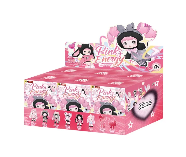 Authentic TOPTOY Nommi Pink Energy Plush Vinyl Blind Box Toys