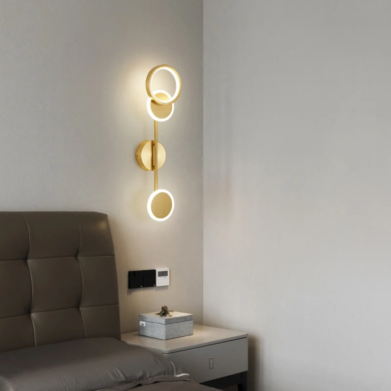 Modern LED Wall Lamp Rotatable Home Bedroom Stairs Living Room Sofa Background Wall Light Decoration Wall Sconces Interior Light