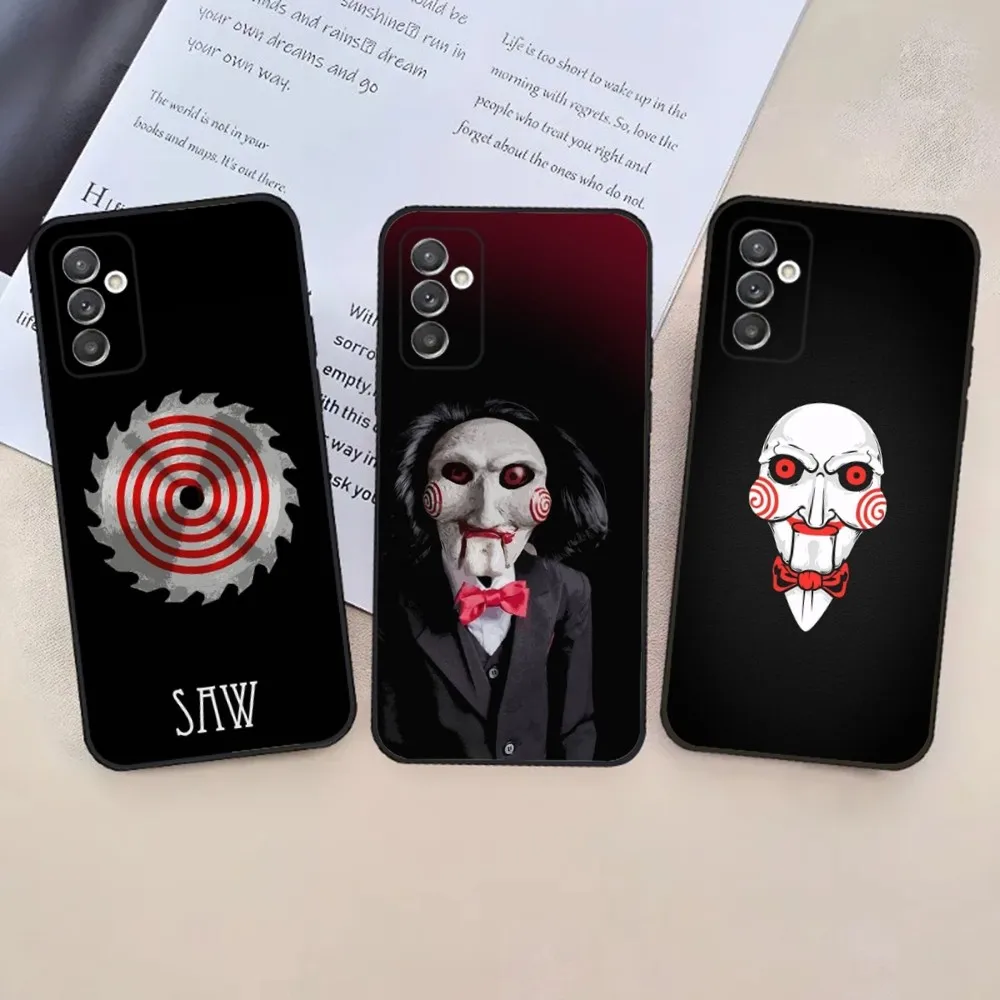 S-SAWS B-BillyS-S The Puppet Phone Case For Samsung S24,23,22,30,21,10,9,Ultra,Plus,Lite,FE,5G Black Soft Case