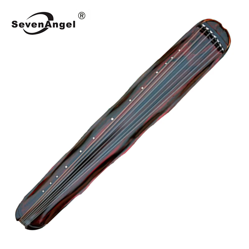 

Advanced Guqin Musical Instrument, Old House Beam Fir ,Banana Leaf, Cinnabar Style, 7 Strings, Professional Musical Instrument