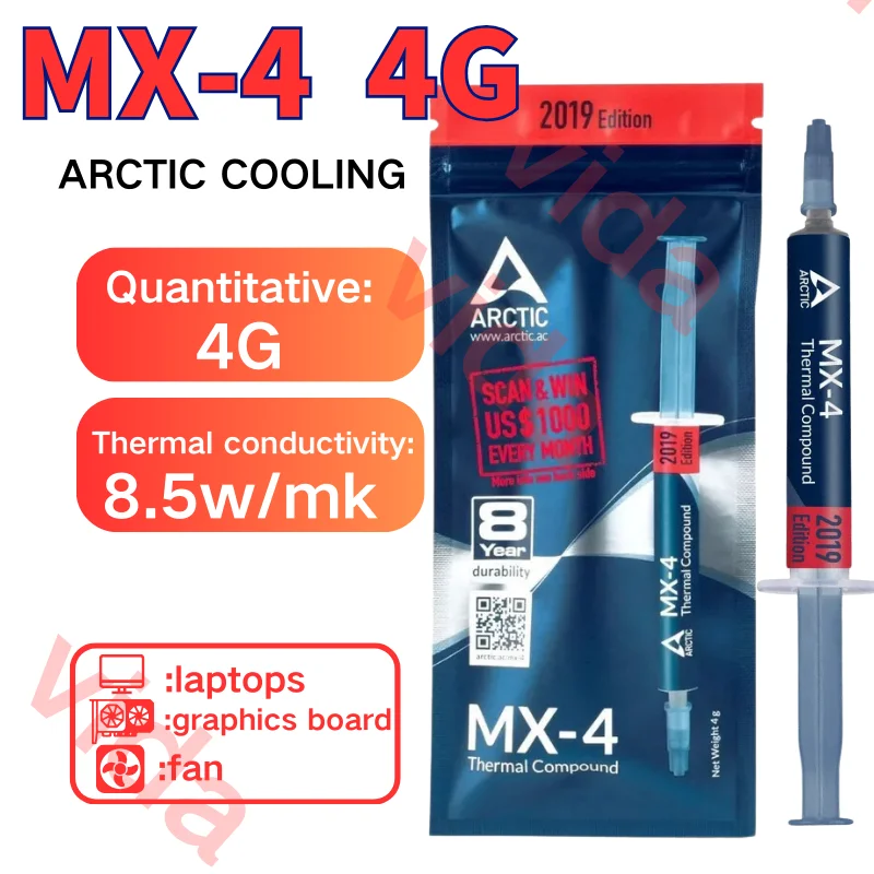 MX-4 cooler Desktop Computer Thermal Grease Thermal Paste Processors CPU VGA LED LCD Cooling fan Heatsink Processors