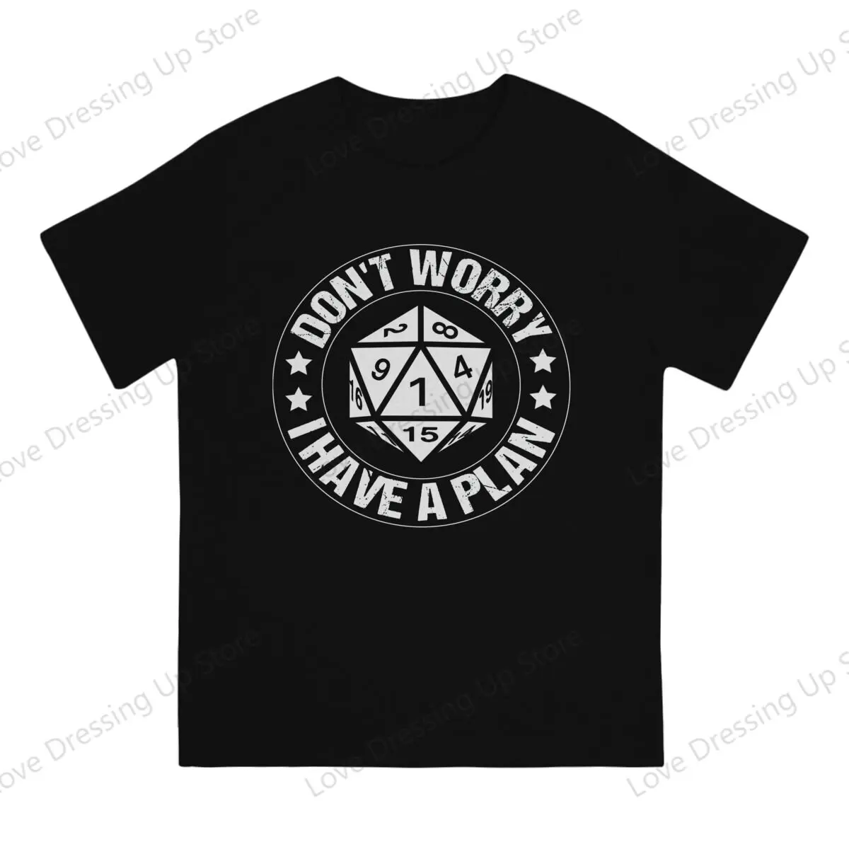 100% Cotton T-shirt  Loose Men T Shirts Don't Worry I Have a Plan Summer Breathable Casual Short Sleeves S-6XL
