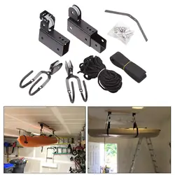 Kayak Hoist Garage Ceiling Storage Hanging Overhead Bike Lift Pulley System