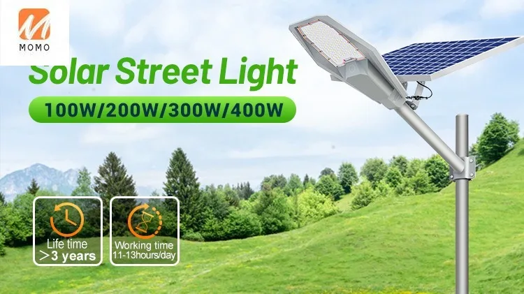 Ip 67 200w 100 300 400 watts road pole lighting street integrated lamps led panel light solar lights outdoor waterproof