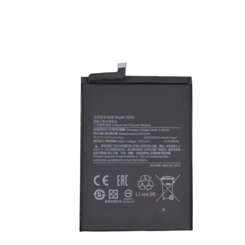 For Xiaomi Redmi  Note 9 Pro  Note 10 Pro Replacement Battery BN53 3.87V 4920mAh