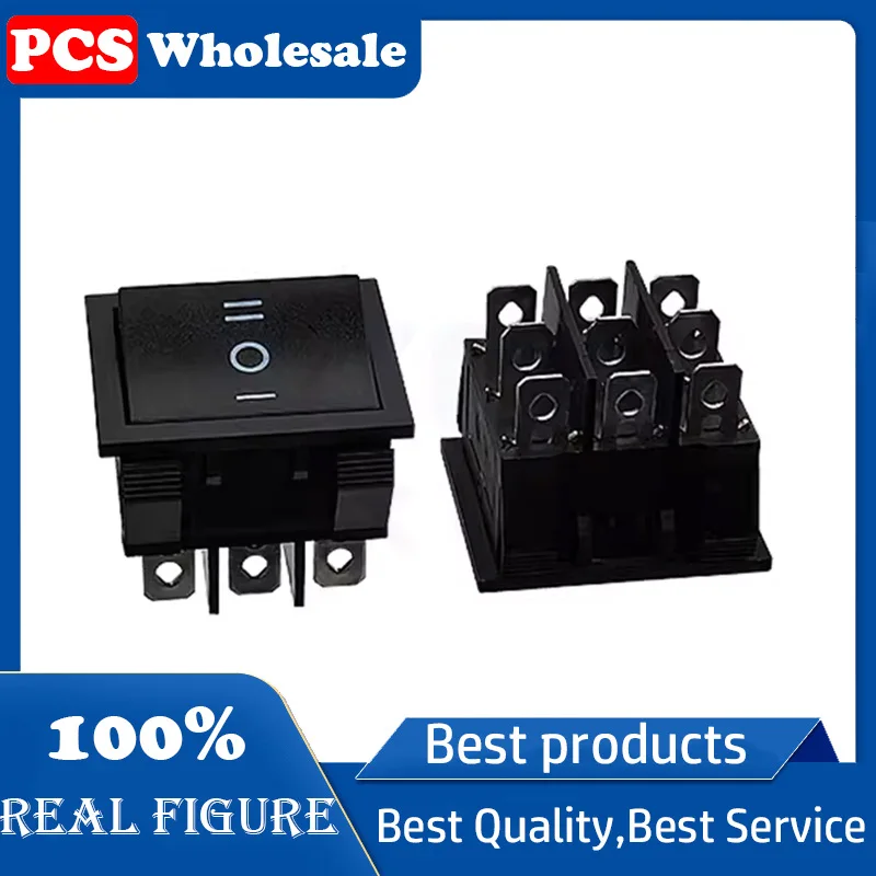 KCD9 Black 3-stop 9-pin ship type switch High current 16/20A ship type warping welding machine switch 125/250V