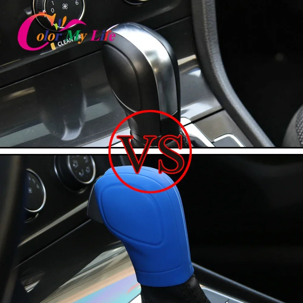 Silicone DSG Gear Shift Collars for Volkswagen VW Golf 6 7 R GTI Passat B7 B8 CC R20 Jetta MK6 GLI Tiguan Car Shift Knob Cover