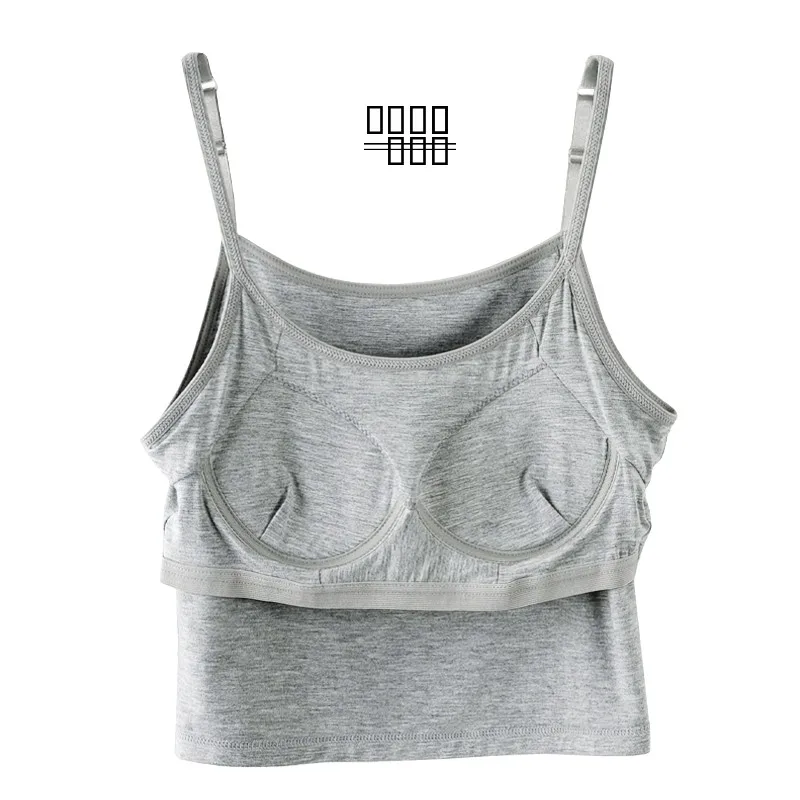 เสื้อกล้ามออกกำลังกายผู้หญิง ฤดูใบไม้ผลิ 2025 แบบสปอร์ต โชว์เอว ผ้าโมดอล แบบชิ้นเดียว สายเดี่ยว ทรงเข้ารูป