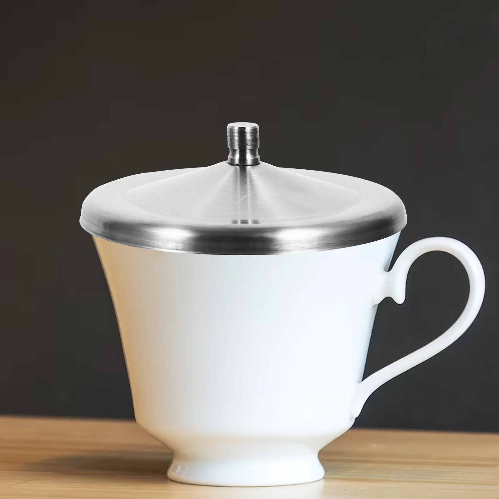 

2Pcs Stainless Steel Cup Lids 10Cm Portable Reusable Bpa Free Mug Cover for Travel Outdoor Hot Cup Lid Set Mug Cover