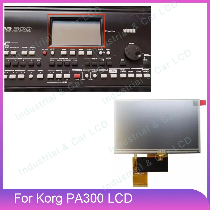 For KORG PA300 Orignal New LCD For Korg PA300 LCD Display With Touch Screen Digitizer LCD Monitor 100% Tested Before