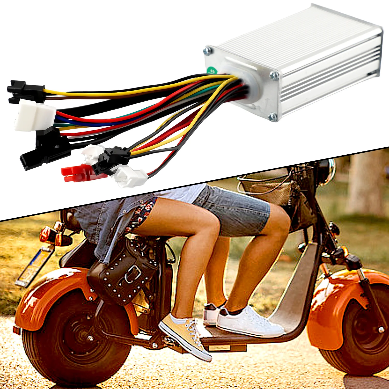 For Electric Bicycle Brushless Motor JN Controller 15A SM Plug 6 Mosfet Aluminium Alloy Electric Bicycle Brand New